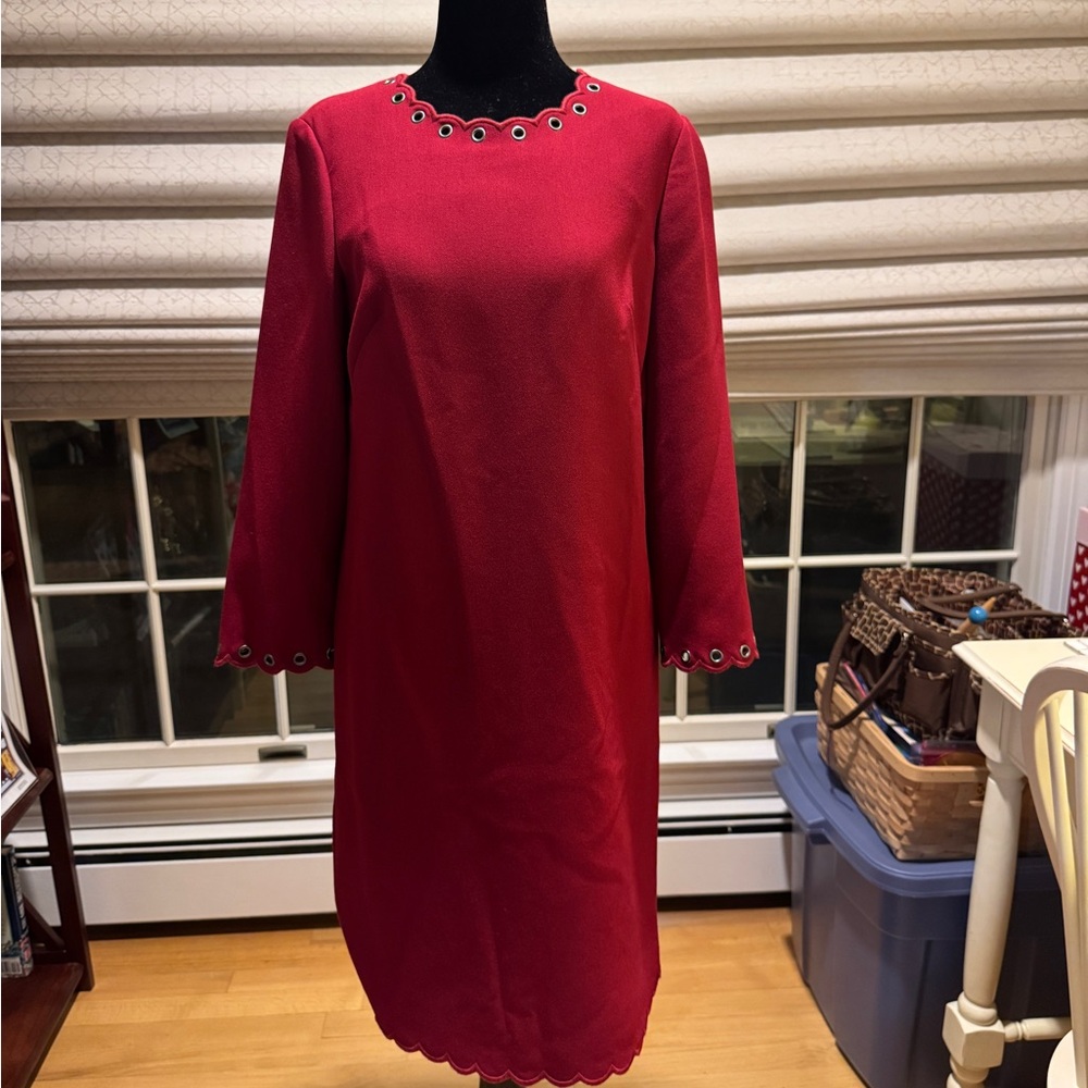 Kate Spade Red Dress with Eyelet Detail